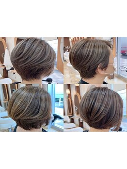 育てるハイライト☆脱白髪染め◎今までとは違う白髪を活かしたデザイン性の高いカラーも♪