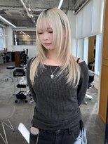 ネルバイグリーン(Nelle by green) ミディアムレイヤー、町田レイヤーカット、町田ハッシュカット