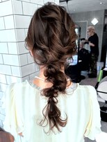 チャオ バイ ミチ(Chao by MICHI)&nbsp;【ChaoMICHI yu-ka】ヘアセット 編み下ろし ゆるめポニー