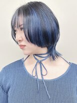 モリオ(morio)&nbsp;=マッシュウルフくびれショートウルフアンブレラカラー30代40代