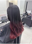 【ALIVE 夕貴】ピンクレッドグラデーションカラー