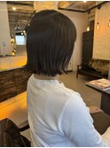 切りっぱなしのボブ♪