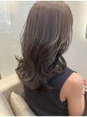 名古屋韓国風ヘア ふわっと夏のセミロングヘア×透明感カラー