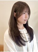 小顔可愛いレイヤーカット×アッシュカラー10代20代30代