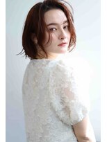 ムウ 難波(MOU)&nbsp;ショートボブ暗めカラーグランマッシュデザイン20代30代40代50代