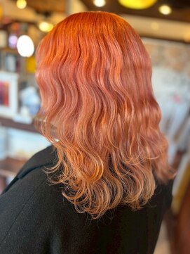 ヘアサルーンフラミンゴ(Hair saloon FLAMINGO) ペールアプリコットカラー