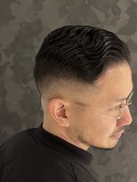 ヒロギンザ 難波店(HIRO GINZA) サイドパート×スキンフェード