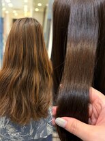 パーマ落としラボ アピッシュ 銀座(apish)&nbsp;【完璧メニュー】パーマ落とし×うる艶カラー