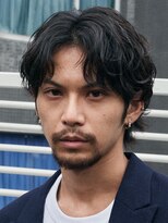 バイフィフス 原宿/表参道(by fifth)&nbsp;メンズシースルーマッシュニュアンスパーマシャドウパーマテテ風