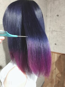 エムエーヘアースタジオ(M/A hair studio.) パープル グラデーション