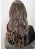ハイライトグレージュ×ゆるウェーブ 【Clarus溝の口】