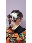 【Mｅｒｃｉ】振り袖や袴に合う☆紐アレンジ☆ポニーテール