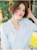 クールなセンターパート前下がり美シルエットc3戸頭20代30代40代