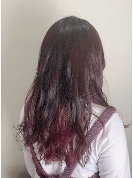 ヘアサロンエム 川越(HAIR SALON M) デザインカラー/厚めバング/ローライト/スリークボブ