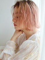 オーサム(AWESOME) 《AWESOME》小顔セミウェットウェーブ×シルキーピンク♪