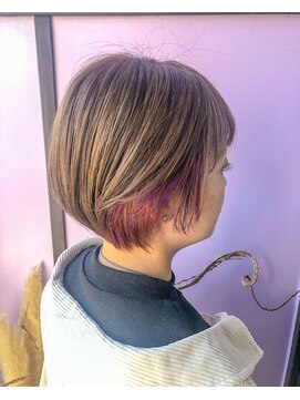 ナゴンスタイル 宇都宮(NAGON STYLE) ミルクティーベージュ×インナーカラー