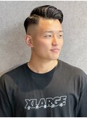 バーバーカット黒髪アップバングストリート【藤本ユースケ】0929