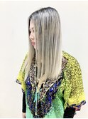 ホワイトブリーチホワイトアッシュシャドールーツハイライト