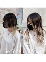 あるじゃんすー 新宿店&nbsp;バイカラー#シールエクステ#レイヤーロング#美髪#エクステ