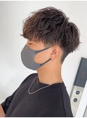 ツイストスパイラルツイスパ波巻きメンズパーマツーブロック