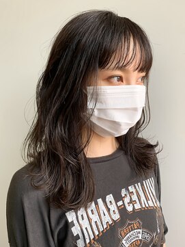 トレス(TRESS) セミロング レイヤーカット 顔まわりカット 原宿 表参道