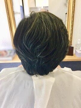 ヘアーカルチャー おゆみ野店(HAIR CULTURE) スタイリングショートカット小顔丸みボブグレイヘア