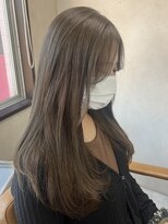 アジールヘア 東上野店(agir hair)&nbsp;透明感抜群♪ダブルカラーブリーチミルクティーベージュ【上野】