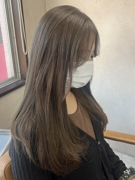 アジールヘア 東上野店(agir hair) 透明感抜群♪ダブルカラーブリーチミルクティーベージュ【上野】