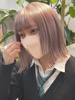 サンクプロジェクト(cinq PROJECT) ダブルカラーミルクティーベージュカラーケアブリーチ韓国ボブ