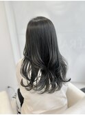 《毛先まで潤う♪》ダークグレー×艶ロング【大宮】
