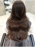 艶髪レイヤーカット韓国ヘアーグレージュ髪質改善トリートメント