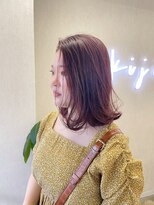 キジ(kiji)&nbsp;ボブ / レイヤーボブ / ピンクベージュ〔久屋大通/久屋/丸の内〕