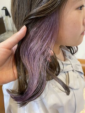 ソワン ドゥ ブレス エルネ 立花店(soin de brace elne) イヤリングカラー/パープルカラー/インナーカラー/ラベンダー