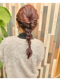 編みおろしアレンジ☆