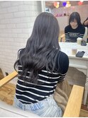 10代20代/透明感カラー/グレージュ/暗めカラー