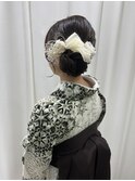 シニヨン／結婚式／お呼ばれヘア／二次会へア／ミディアム