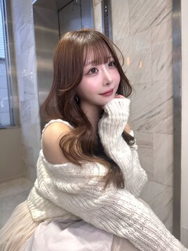 リリー(Lilley) マロンベージュ×小顔レイヤー×韓国風巻き【ayana】