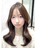 前髪に合わせ/リフトレイヤー/ナチュラル/くびれ巻き/モテ髪