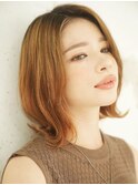 【美髪】結べる長さのくびれ外はねボブ【20代30代40代50代】
