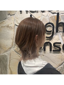 ナチュラルハイセンス 本店(natural high sense) インナーカラー 外ハネミディアム 似合わせカット/町屋