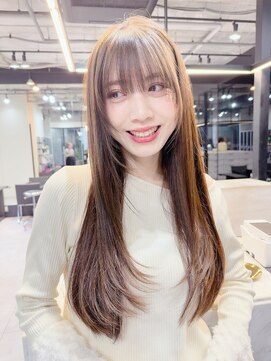 ファンナギンザ(FaNNa ginza) ロングレイヤー/髪質改善/縮毛矯正/シースルーバング