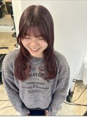 顔周りレイヤー/ダブルカラー/髪質改善/ケアブリーチ万代新潟駅