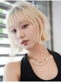 ハイトーンボブ/レイヤーボブ/韓国ヘア/タンバルモリ