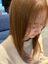 クレヨン ケース(Crayon case) 20代30代◎大人可愛いシースルーバングヘア×明るめブラウン