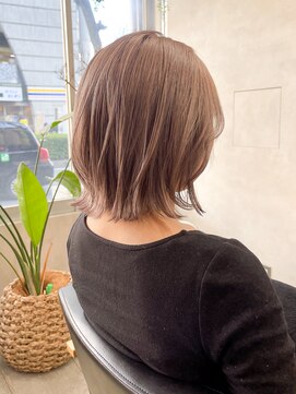 リアン(lien) ケアブリーチ１回×ミルクティーベージュ