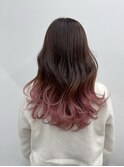 ピンクベージュグラデーション