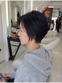 絶壁解消カット×黒髪で叶える、極上の艶ボブ