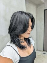 エント(ent)&nbsp;バタフライレイヤー＊ブル―ブラック