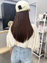 アトレ 梅田店(attrait)&nbsp;セミロングのツヤブラウン×毛先カットで叶う大人っぽい雰囲気