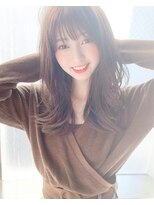 アリスバイアフロート 自由が丘(ALICe by AFLOAT)&nbsp;小顔なレイヤーカット（前髪大人かわいいココアブラウン）